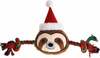 Mänguasi koertele Barry King Rope With Plush Sloth, 46 cm, pruun/punane/roheline