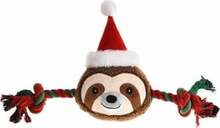 Mänguasi koertele Barry King Rope With Plush Sloth, 46 cm, pruun/punane/roheline