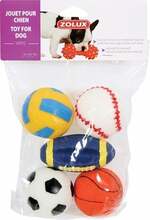 Mängupallide komplekt koertele Zolux Vinildog Ball, 6 cm, 5 tk