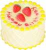 Mänguasi koertele Dingo Birthday Cake, 10 cm, valge/punane/kollane
