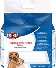 Mähkmed koertele Trixie Nappy 23417, 40 x 60 cm, 50 tk, valge/helesinine