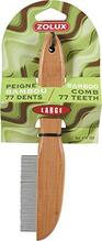 Kamm loomadele Zolux Bamboo 77 Teeth, L, pruun
