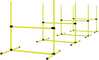 Koerte agility treeningkomplekt PawHut, 4 x takistus, kollane, 99 x 65 x 94 cm