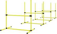 Koerte agility treeningkomplekt PawHut, 4 x takistus, kollane, 99 x 65 x 94 cm