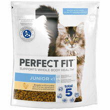 Kuivtoit kassipoegadele Perfect Fit Junior kanaga, 750 g
