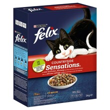 Kuivtoit kassidele Purina Felix Countryside Sensations veiselihaga, 1 kg