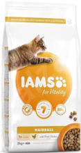 Kuivtoit kassidele IAMS Cat Adult Hairball, 2 kg