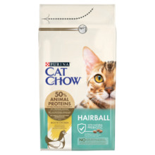 Kuivtoit kassidele Purina Cat Chow Hairball Control kanaga, 1,5 kg