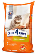 Kuivtoit kassidele Club 4 Paws Premium küülikuga, 14 kg