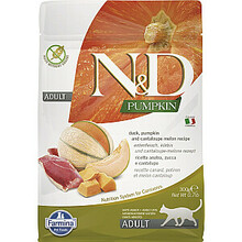 Kuivtoit kassidele Farmina N&D Pumpkin Cat Duck and Cantaloupe Melon Adult, 300 g