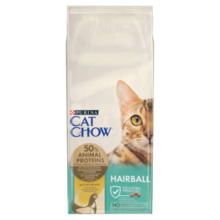 Kuivtoit kassidele Purina Cat Chow Special Care Hairball Control kanaga, 15 kg