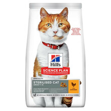 Kuivtoit kassipoegadele Hill's Science Plan Sterilised Cat Adult kanaga, 10 kg