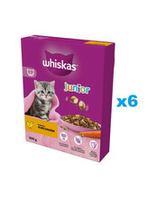 Kuivtoit kassipoegadele WHISKAS Junior, 6x300 g