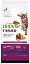 Kuivtoit kassidele Natural Trainer Cat Adult Sterilised singiga, 10 kg