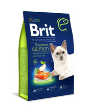 Kuivtoit kassidele Brit Premium by Nature Sterilized lõhega, 8 kg