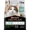 Kuivtoit täiskasvanud steriliseeritud kassidele Pro Plan LiveClear Sterilised Adult, kalkuniga, 1.4 kg