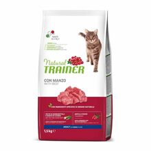 Kuivtoit kassidele Natural Trainer Adult, veiselihaga, 1.5 kg