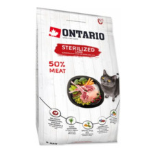 Kuivtoit steriliseeritud kassidele Ontario Cat Sterilized, 2 kg