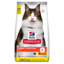 Kuivtoit täiskasvanud kassidele Hill's Science Plan Perfect Digestion Adult 1+ kanaga ja pruuni riisiga, 7 kg