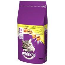 Kuivtoit kassidele Whiskas Adult kanaga, 7 kg