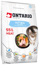 Kuivtoit kassipoegadele Ontario Kitten Salmon, 0,4 kg