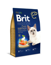 Kuivtoit kassidele Brit Premium By Nature Adult Cat Salmon, 8 kg