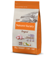 Kuivtoit steriliseeritud kassidele Nature's Variety Original Sterilized kalkuniga, 1,25 kg