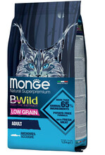Kuivtoit kassidele Monge BWild Adult Cat Anchovies, 10 kg