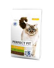Kuivtoit kassipoegadele Perfect Fit Sensitive kalkuniga, 7 kg