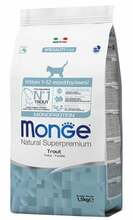 Kuivtoit kassipoegadele Monge Monoprotein, forell, 0.4 kg