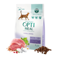 Kuivtoit kassidele Optimeal Hairball Control pardiga, 200 g