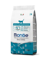 Kuivtoit kassipoegadele Monge Kitten, kanaliha, 400 g