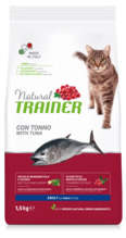 Kuivtoit kassidele Natural Trainer Adult tuunikalaga, 1.5 kg