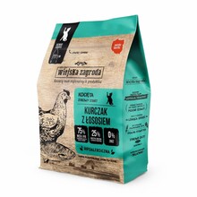 Kuivtoit kassipoegadele Wiejska Zagroda kana ja lõhega, 400 g
