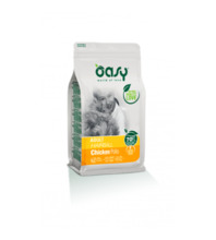 Kuivtoit kassidele Oasy Adult Hairball kanaga, 1,5 kg