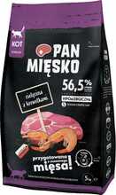 Kuivtoit kassidele Pan Mięsko, vasikaliha ja krevettidega, 1.6 kg
