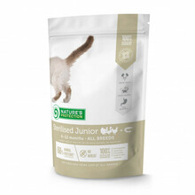 Kuivtoit noortele steriliseeritud kassidele Nature's Protection linnuliha ja krilliga, 400 g