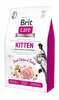 Kuivtoit kassipoegadele Brit Care Cat GF Kitten Healthy Growth & Development kalkuniga, 7 kg