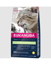 Kuivtoit kassidele Eukanuba Adult Hairball Control, 10 kg