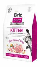 Kuivtoit kassipoegadele Brit Care Cat GF Kitten Healthy Growth & Development kalkuniga, 7 kg