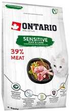 Kuivtoit kassidele Ontario Cat Sensitive/Derma, 0.4 kg