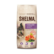 Kuivtoit steriliseeritud kassidele SHELMA lõhega, 8 kg