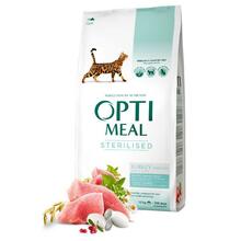 Kuivtoit steriliseeritud kassidele Optimeal kalkuni ja kaeraga, 10 kg
