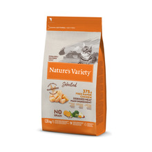 Kuivtoit steriliseeritud kassidele Nature's Variety Selected Sterilized kanaga, 1,25 kg