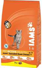Kuivtoit täiskasvanud kassidele Iams for Vitality kanaga, 3 kg