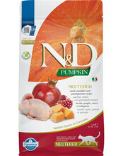 Kuivtoit kassidele Farmina N&D Pumpkin Neutered Quail & Pomegranate, 1.5 kg