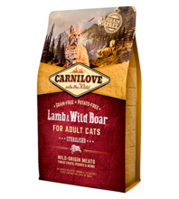 Kuivtoit kassipoegadele Carnilove Cat Lamb & Wild Boar Sterilised, 400 g