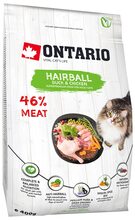 Kuivtoit kassidele Ontario Cat Hairball, 400 g