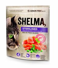 Kuivtoit kassidele SHELMA Sterilised lõhega, 750 g