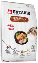 Kuivtoit eakatele steriliseeritud kassidele Ontario Cat Senior Sterilised 7+, 6.5 kg